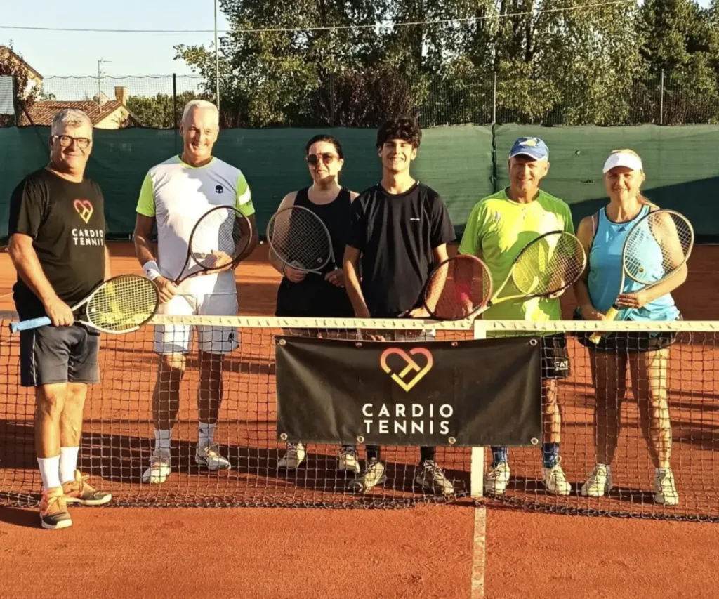 Alcuni iscritti al Cardio Tennis presso ASD Garden Tennis ad Abano Terme