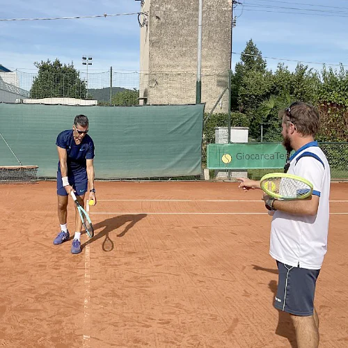 Lezione di tennis per agonisti ad Abano Terme - Marco Magro